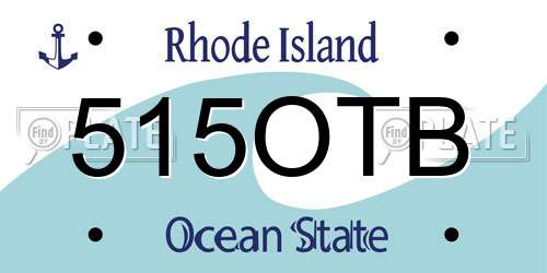 515OTB Rhode Island License Plate