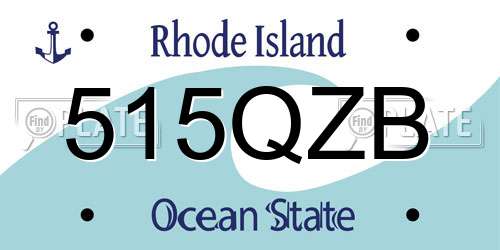 515QZB Rhode Island License Plate
