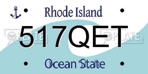 517QET Rhode Island License Plate
