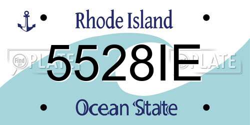 5528IE Rhode Island License Plate