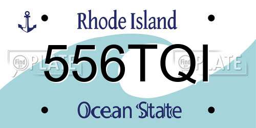 556TQI Rhode Island License Plate