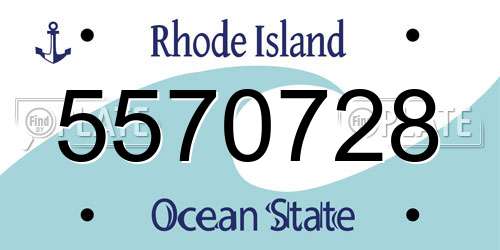 5570728 Rhode Island License Plate