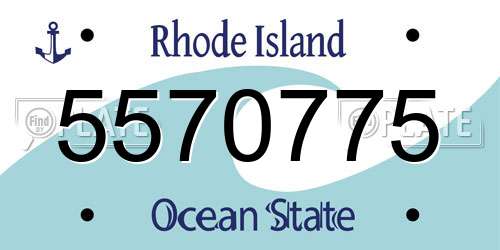 5570775 Rhode Island License Plate