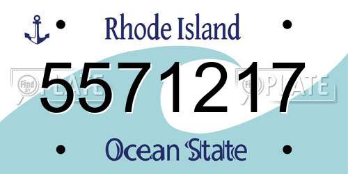 5571217 Rhode Island License Plate