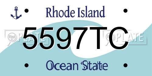 5597TC Rhode Island License Plate