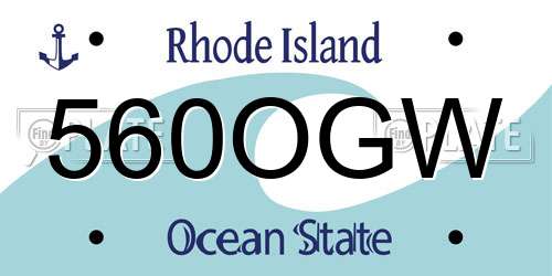 560OGW Rhode Island License Plate