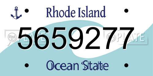 5659277 Rhode Island License Plate