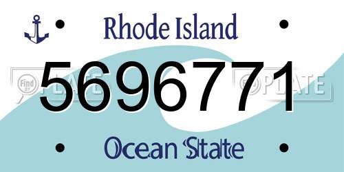 5696771 Rhode Island License Plate