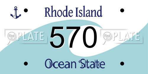570 Rhode Island License Plate