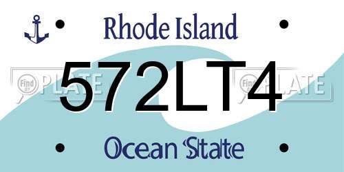 572LT4 Rhode Island License Plate