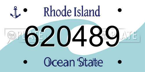 620489 Rhode Island License Plate