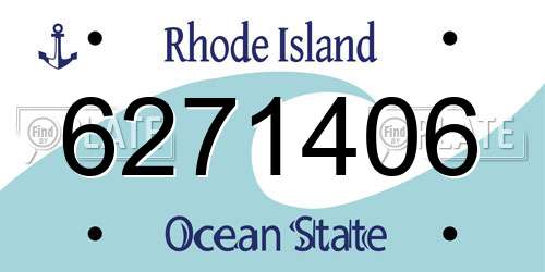 6271406 Rhode Island License Plate