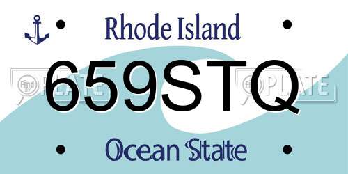 659STQ Rhode Island License Plate
