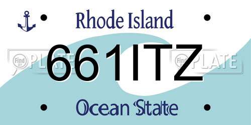661ITZ Rhode Island License Plate