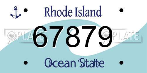 67879 Rhode Island License Plate