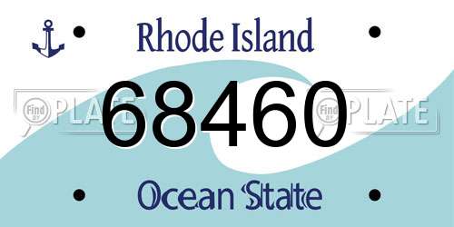 68460 Rhode Island License Plate