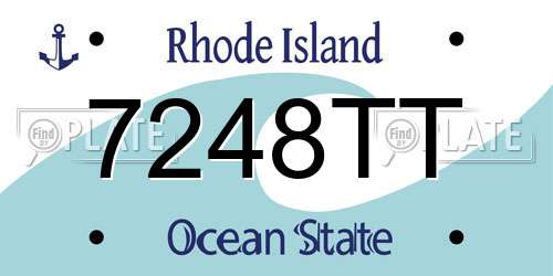 7248TT Rhode Island License Plate