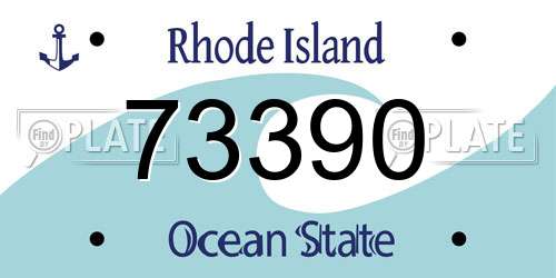 73390 Rhode Island License Plate