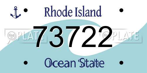 73722 Rhode Island License Plate