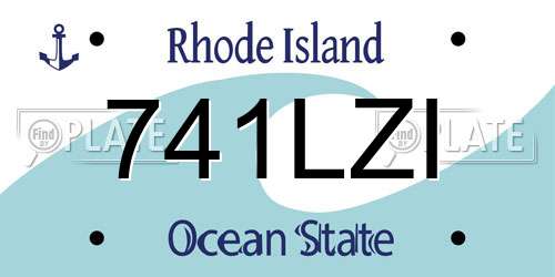 741LZI Rhode Island License Plate