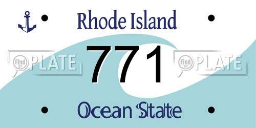 771 Rhode Island License Plate