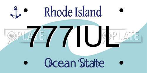 777IUL Rhode Island License Plate