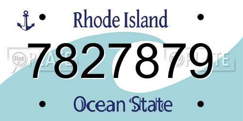 7827879 Rhode Island License Plate