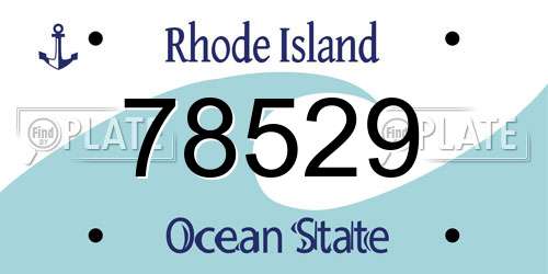 78529 Rhode Island License Plate
