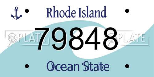79848 Rhode Island License Plate