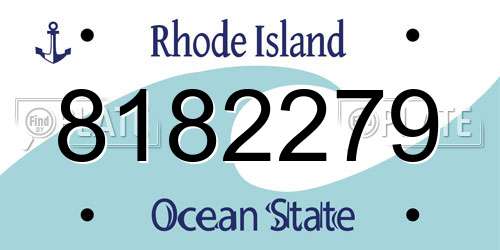 8182279 Rhode Island License Plate