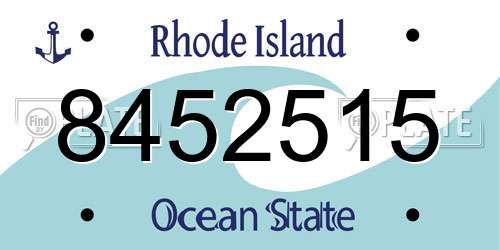 8452515 Rhode Island License Plate
