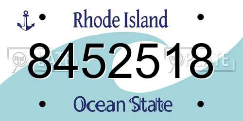 8452518 Rhode Island License Plate
