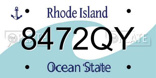 8472QY Rhode Island License Plate