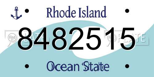 8482515 Rhode Island License Plate