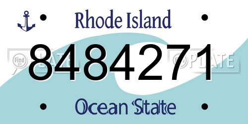8484271 Rhode Island License Plate
