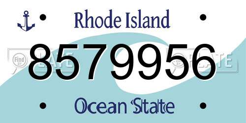 8579956 Rhode Island License Plate