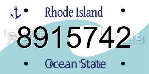 8915742 Rhode Island License Plate