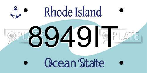8949IT Rhode Island License Plate