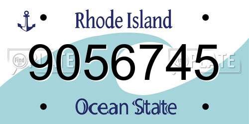 9056745 Rhode Island License Plate