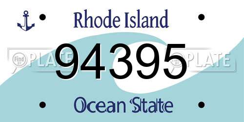 94395 Rhode Island License Plate