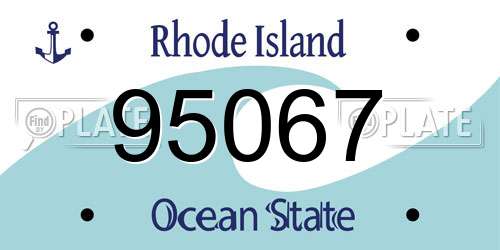 95067 Rhode Island License Plate