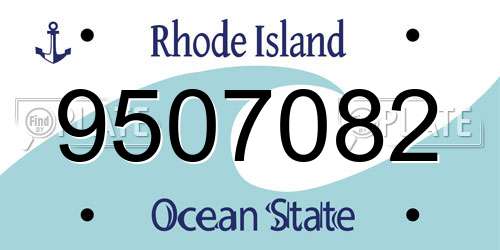 9507082 Rhode Island License Plate