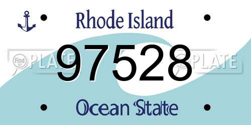 97528 Rhode Island License Plate