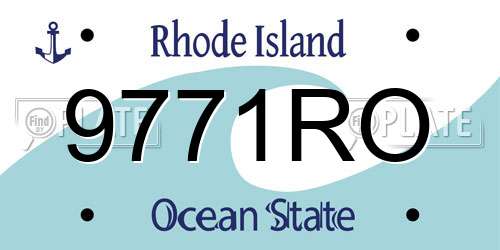 9771RO Rhode Island License Plate