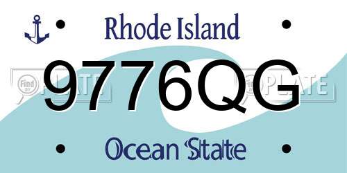 9776QG Rhode Island License Plate