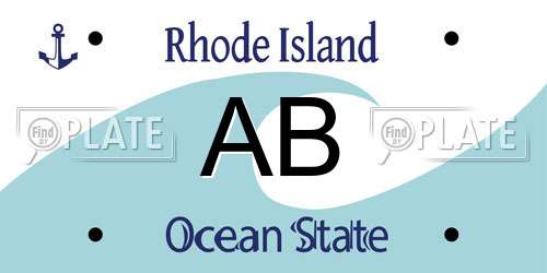 AB Rhode Island License Plate