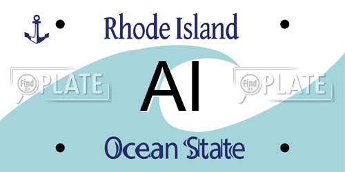 AI Rhode Island License Plate