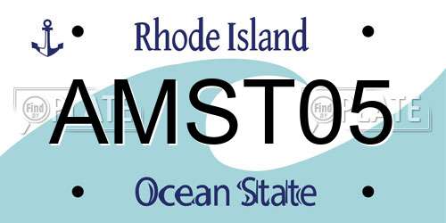 AMST05 Rhode Island License Plate