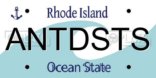 ANTDSTS Rhode Island License Plate