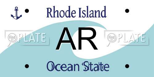 AR Rhode Island License Plate
